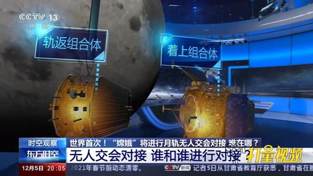 "嫦娥五号"将进行月轨无人交会对接,谁跟谁对接?