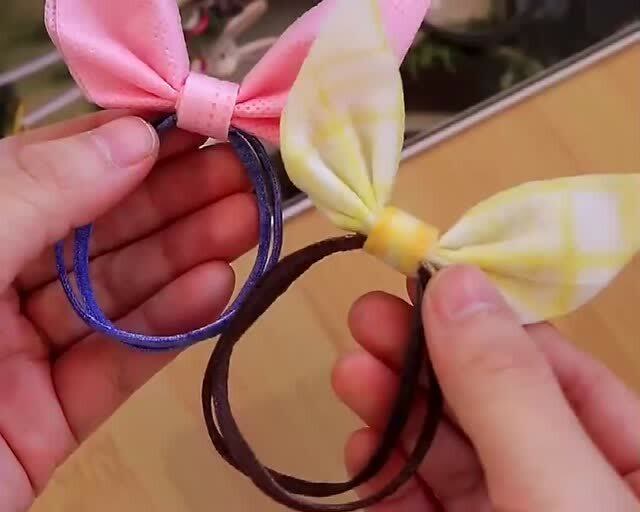 无效口罩秒变萌萌的闺蜜兔耳朵头绳,快叫闺蜜给你做