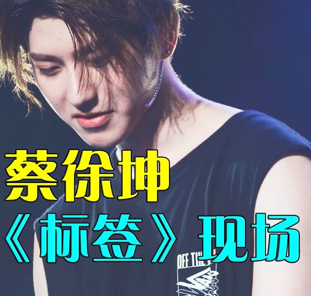 蔡徐坤《标签》现场  超棒的舞台 好好听上头 乖乖收掉你的怯