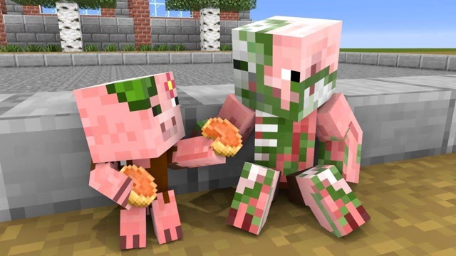 我的世界:僵尸猪人的生活,一个美满的故事!