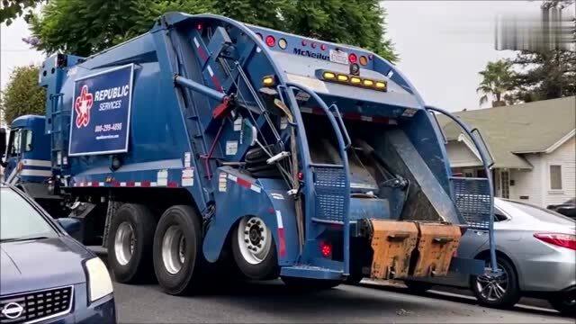 美国垃圾车回收垃圾有多先进,在国内有市场吗?