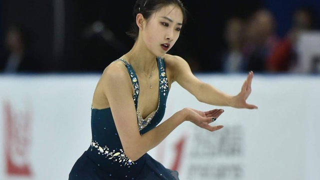 中国花滑女神陈虹伊,翩翩起舞的仙女,真正的冰美人