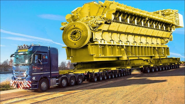 极端危险运输操作超大型卡车技能,世界上最大的重型设备机器