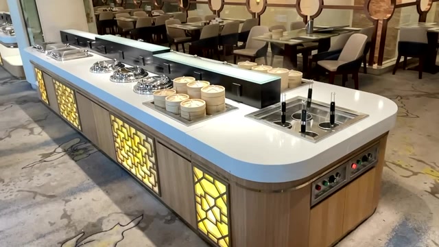 餐厅明档自助餐台