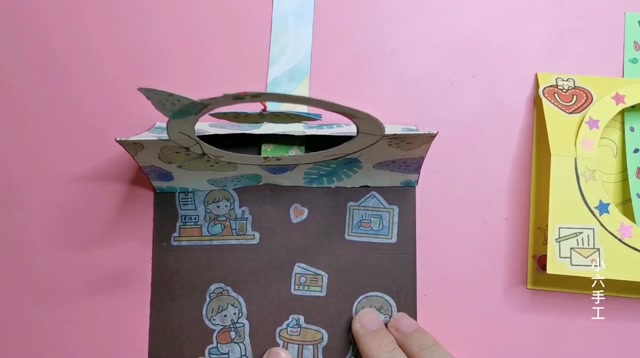 小六手工折:一款立体有趣的旋转手帐小机关,可以送人也可以放手帐本