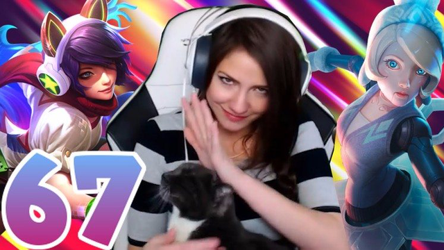 lol国外美女游戏主播极限秀操作 不卖萌操作好!