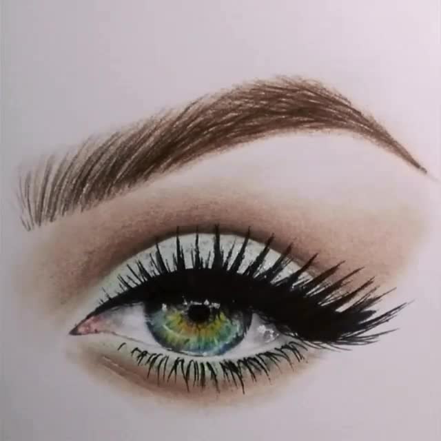 手绘眼妆效果图集锦1
