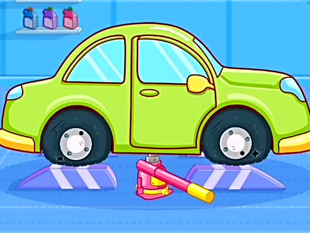 宝宝巴士之儿童安全乘车与修理亲子游戏