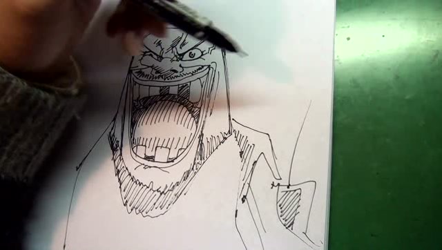 3分钟手绘海贼王,黑胡子