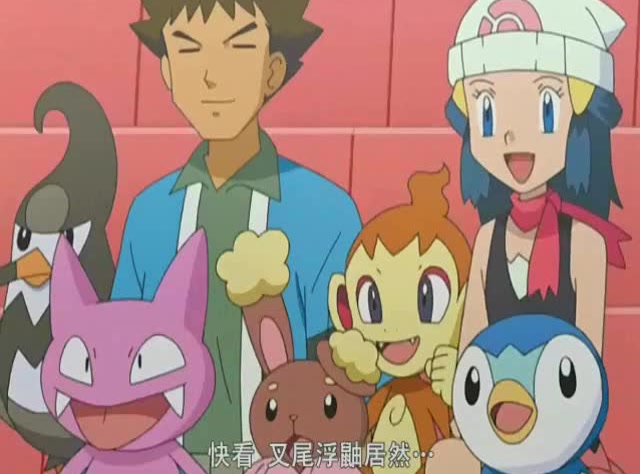 宠物小精灵:叉尾浮鼬和皮卡丘冰释前嫌,使用了水波动秒杀进化型