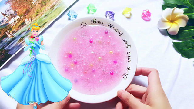 无硼砂自制珍珠水晶泥,魔法史莱姆