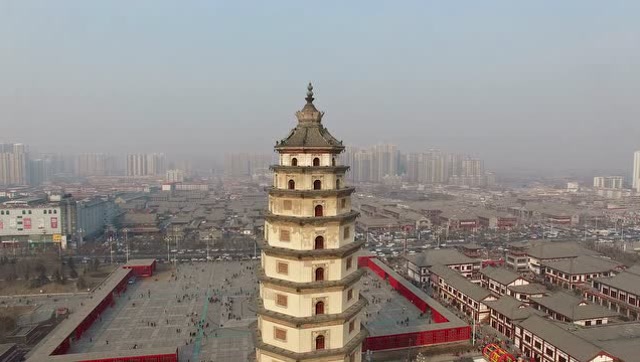 定州开元寺塔航拍