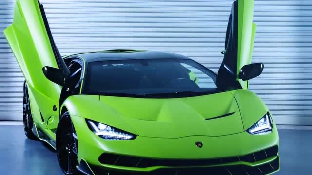 绿色兰博基尼centenario