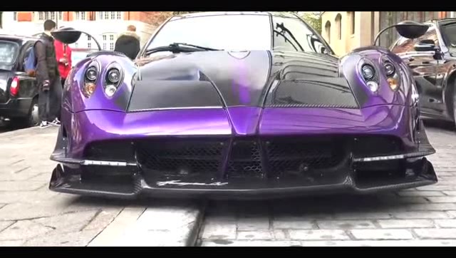 帕加尼huayra bc夜晚的精灵白天的绅士,特别是惊艳的紫色