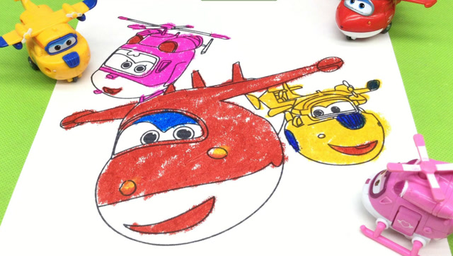 超级飞侠乐迪玩涂色画