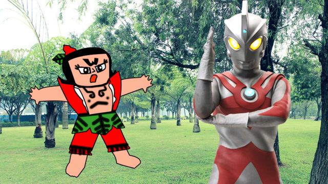 葫芦兄弟 艾斯奥特曼和葫芦娃比武艺,看谁更厉害 简笔画