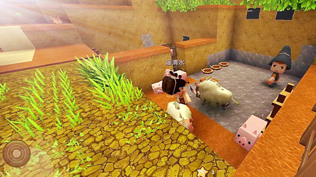 迷你世界好友联机掉进小浩养牛牧场