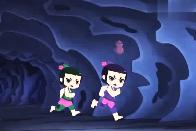 新葫芦娃:四娃火烧笼子,打的坏人到处逃,红娃偶遇呆子兄弟