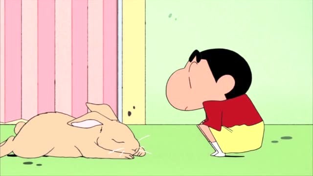 蜡笔小新:小新打算训练兔子,结果反被兔子训练!
