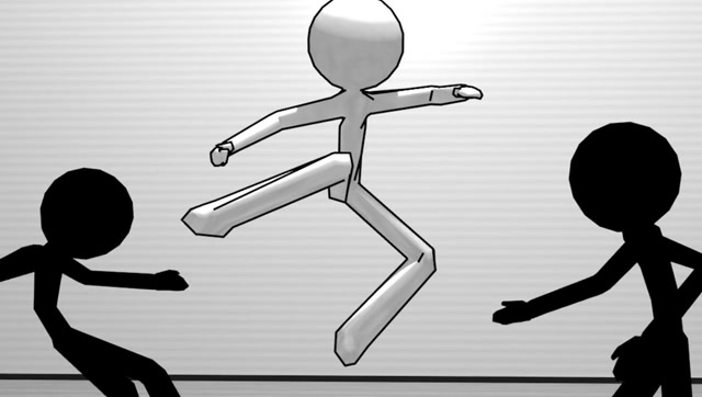 火柴人大作战:黑白火柴人素描战斗,小游戏动画