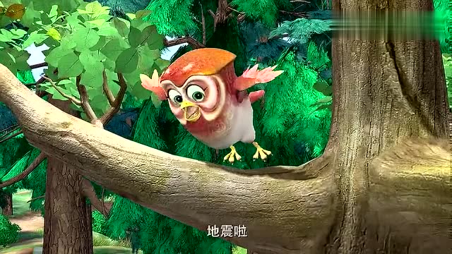 熊出没:光头强和猫头鹰亲了嘴,光头强吓的不得了