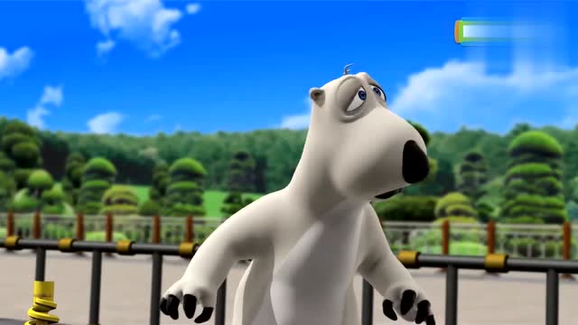 倒霉熊兴致勃勃去游乐园,结果悲剧了