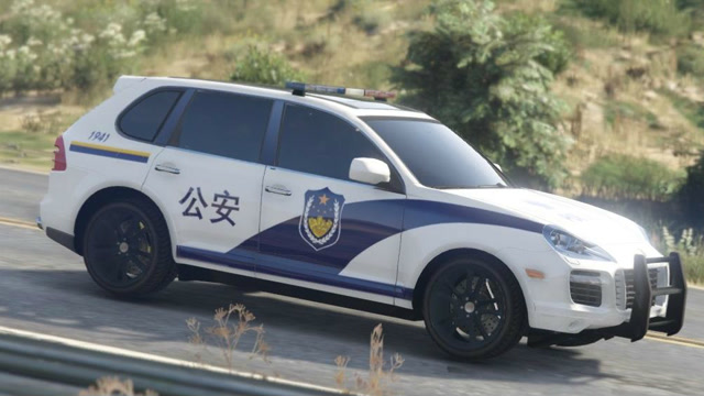 中国保时捷警车图片