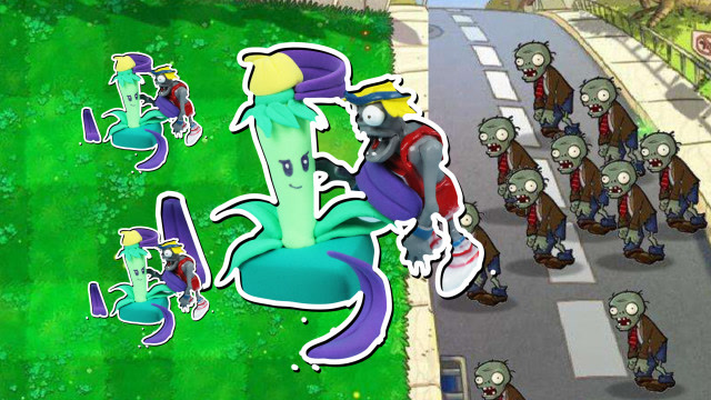 植物大战僵尸2暗影家族夜影龙葵2游戏彩泥超轻粘土趣盒子手工课