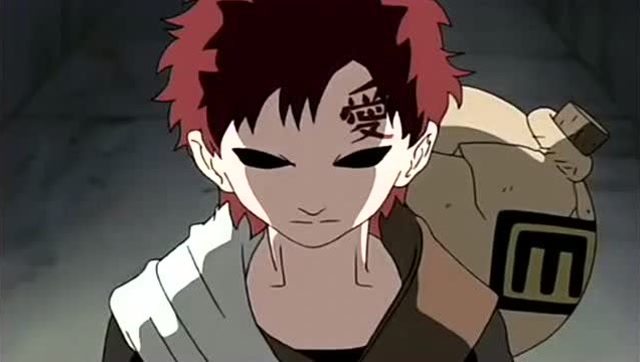 我爱罗这下是真生气了,吓得手鞠捂住勘九郎嘴巴:不要和他说话