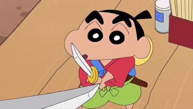 蜡笔小新:小新英雄救美,拿出超短小刀直接被恶人秒杀!