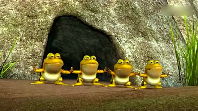 熊出没:光头强本想抓住大青蛙,结果却引来一群小青蛙,发达了.