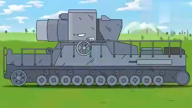 坦克世界动画,1000吨p1000鼠式,简直就是个摆设