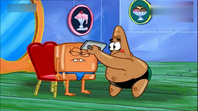 海绵宝宝享受日光浴却被晒成肉干!