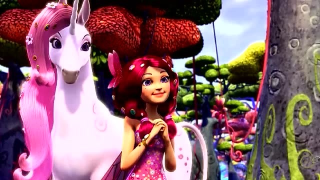 米雅的精灵王国:小金角踩到哪里就会出现花和树,米雅不敢相信!