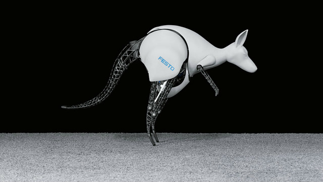 惟妙惟肖的仿生袋鼠机器人,越看越呆萌