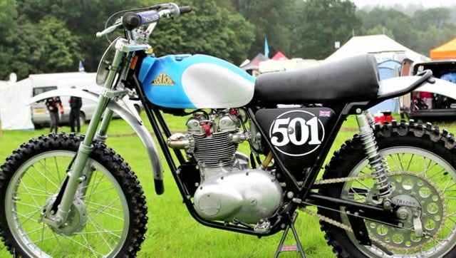 vmx风格经典老越野1967年 500cc 老凯旋triumph