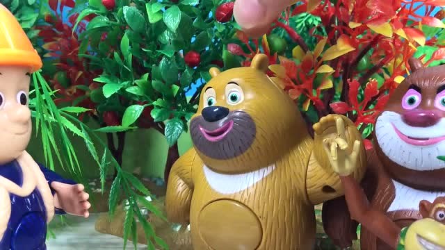 光头强冤枉跳跳熊大熊二集齐森林伙伴找小偷!