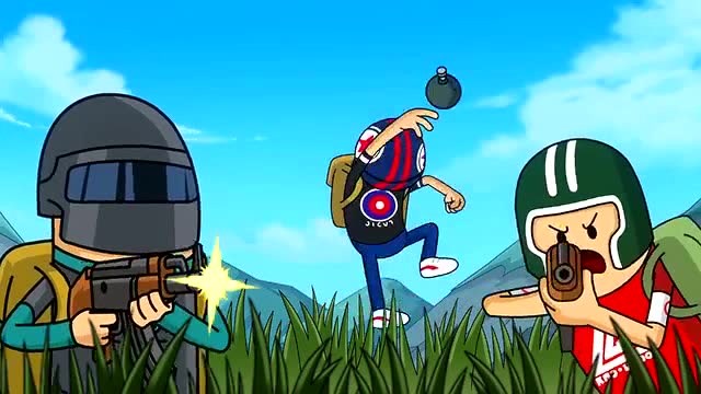 搞笑吃鸡动画:四人小队战胜雌雄双煞,正高兴着意外发生了