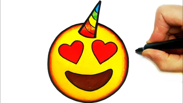 趣味简笔画画笑脸符号