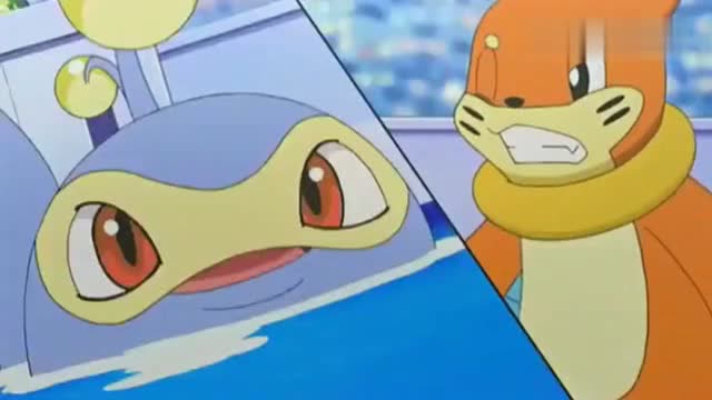 神奇宝贝:叉尾浮鼬登场,直接使出了绝招喷射冰柱!