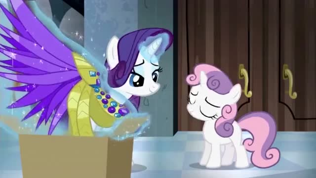 小马宝莉:甜心宝宝给天后的头饰绣了海豚图案太美了,拯救姐姐成功