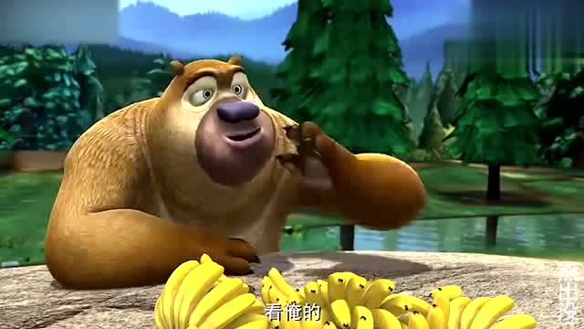 熊出没: 吉吉国王要请熊二吃香蕉,熊二听了十分开心