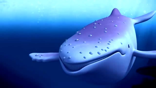 海底纵队:这个大鲸鱼就是呱唧说的幽灵鲸鱼,它正向巴克队长们游来