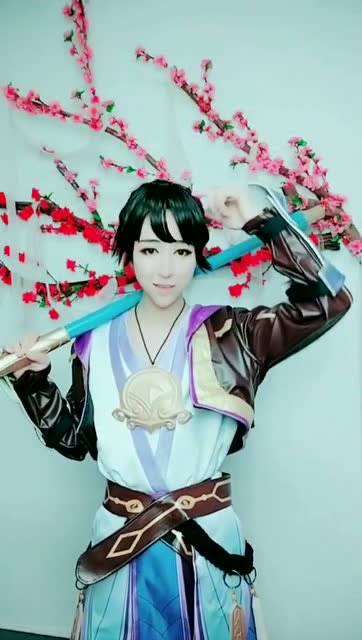 王者荣耀:女版至尊宝cosplay好好看