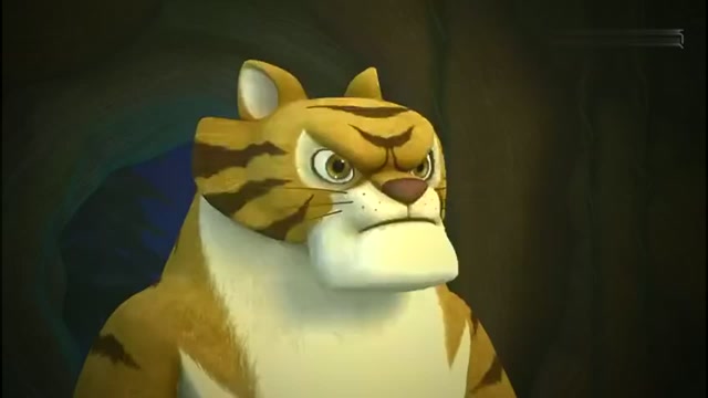 熊出没:森林里来了只老虎,熊大瑟瑟发抖,熊二却和它成为朋友