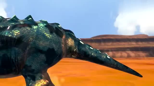 《功夫恐龙》23米高24吨重的梁龙vs两头2吨重的楯甲龙