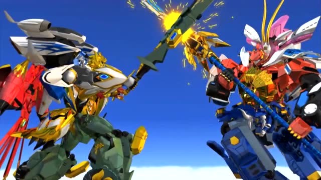 神兽金刚天神金刚利用电网把黑暗军团逼出来趁此夺回地兽金刚