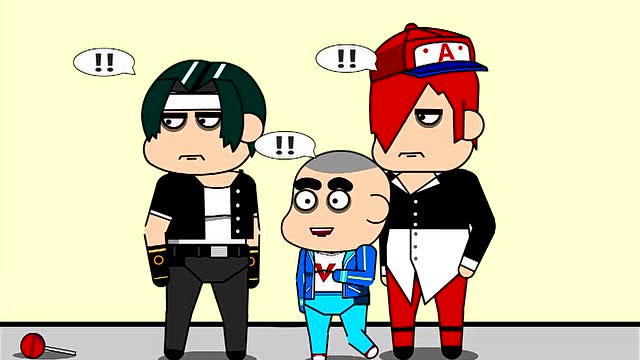 王者动画鲁班放学遭小混混八神庵欺负,被达摩出手相救