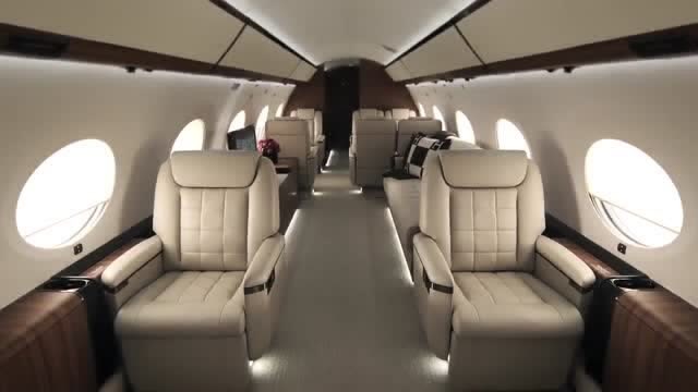 湾流g650私人飞机,看看内部有多豪华