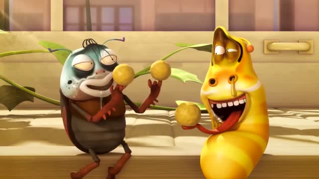 爆笑虫子:甲虫的巨型鼻屎吸引了红虫,而自己的鼻屎不够粗